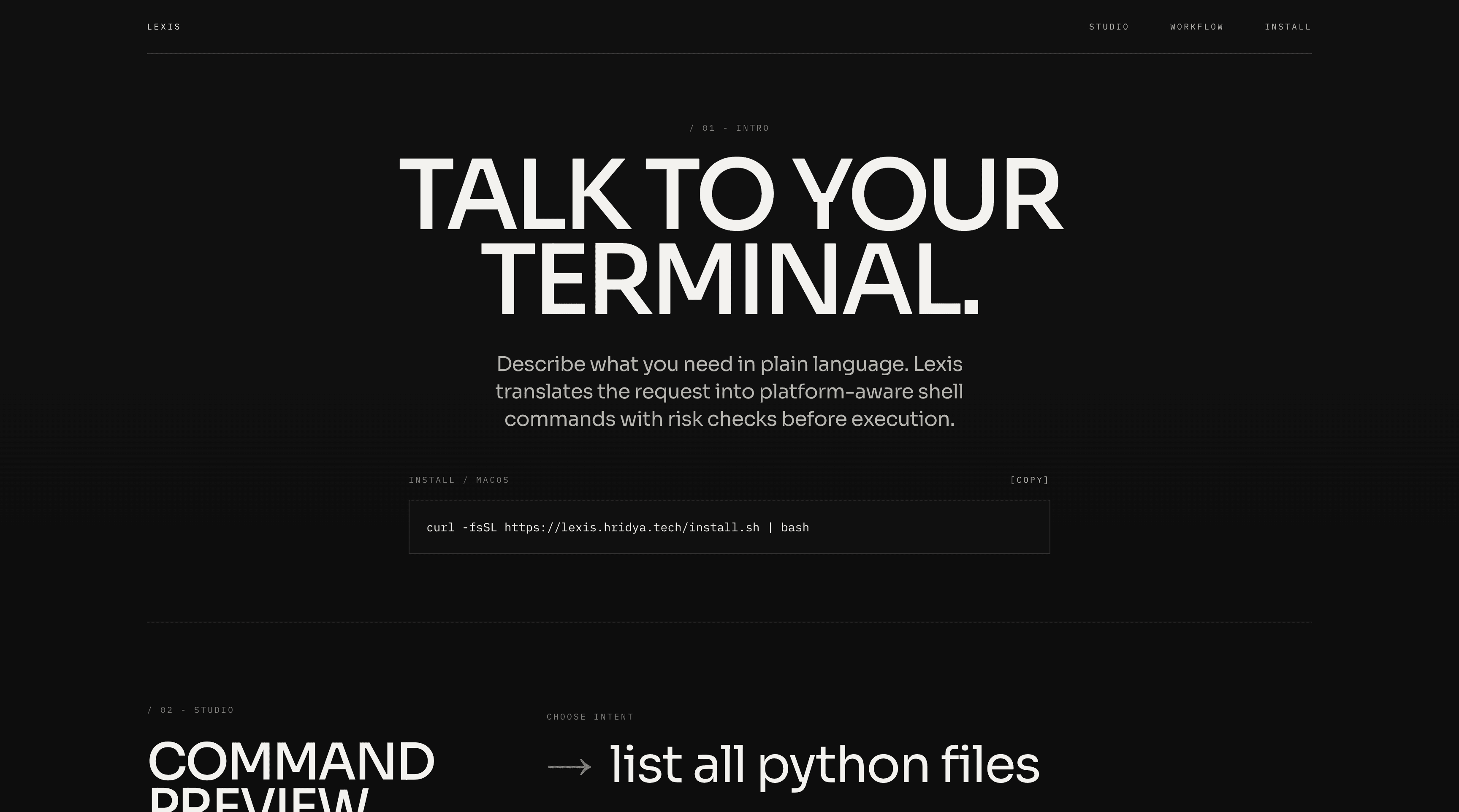 Lexis interface